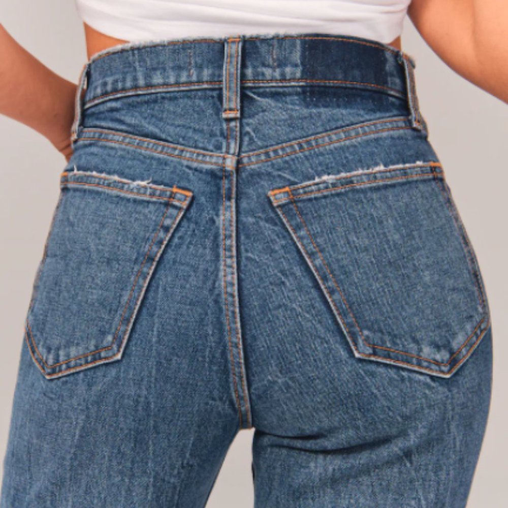 90s Ultra High Rise Straight Jeans - New w/Tag in original packaging (Dark Wash)